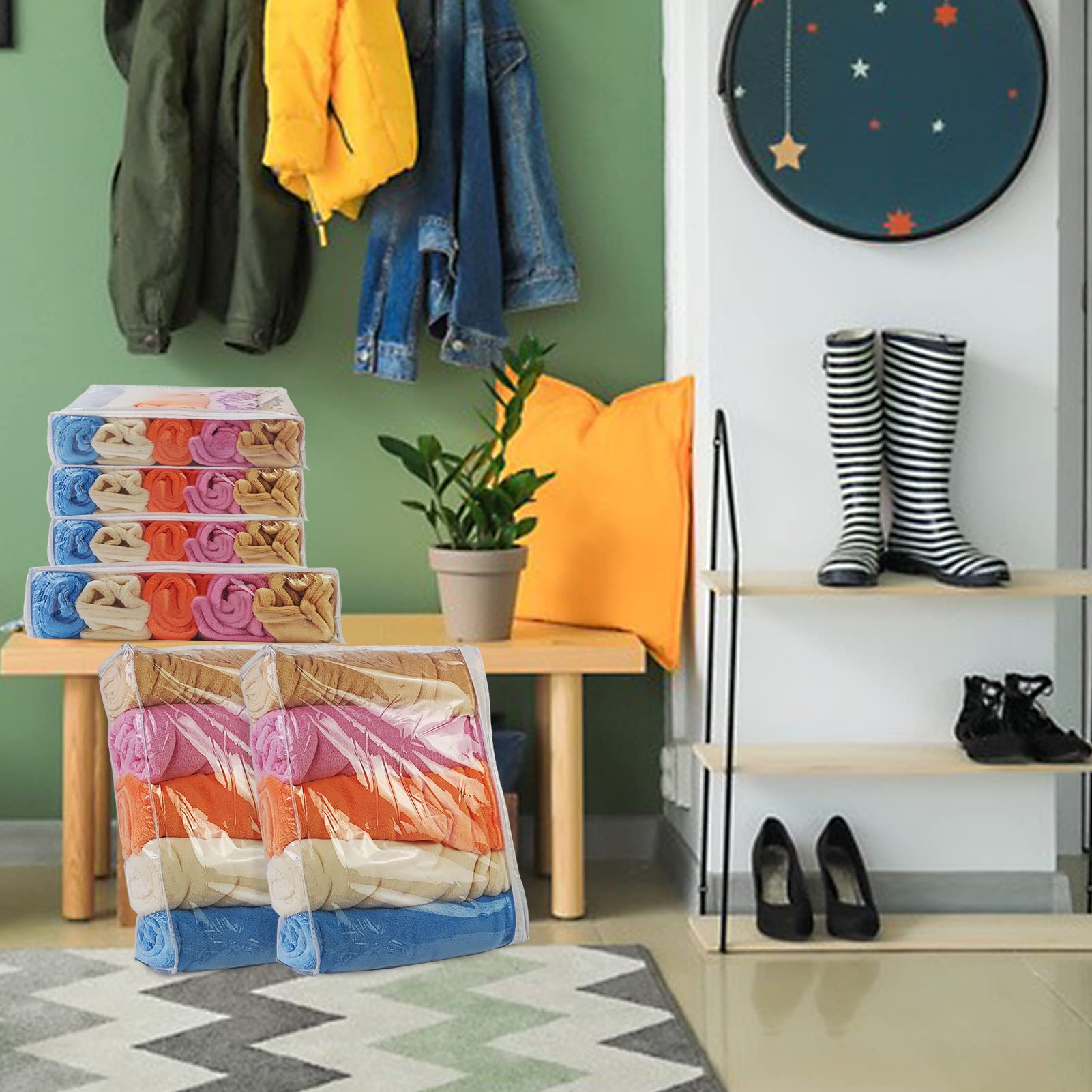 Amazon.com: 25Pcs Clear Vinyl Zippered Storage Bags